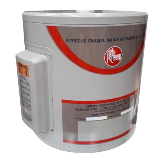 Rheem 31202519V Owner's Manual And Installation Instructions