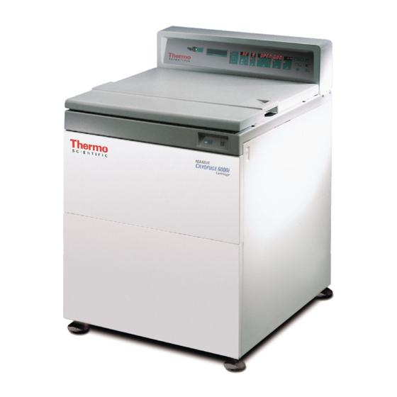 Heraeus CRYOFUGE 6000i Operating Instructions Manual