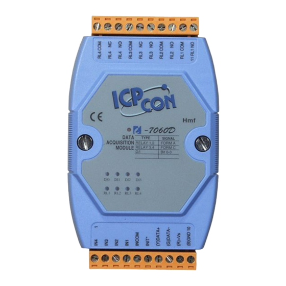 ICP DAS USA I-7060D Quick Start Manual