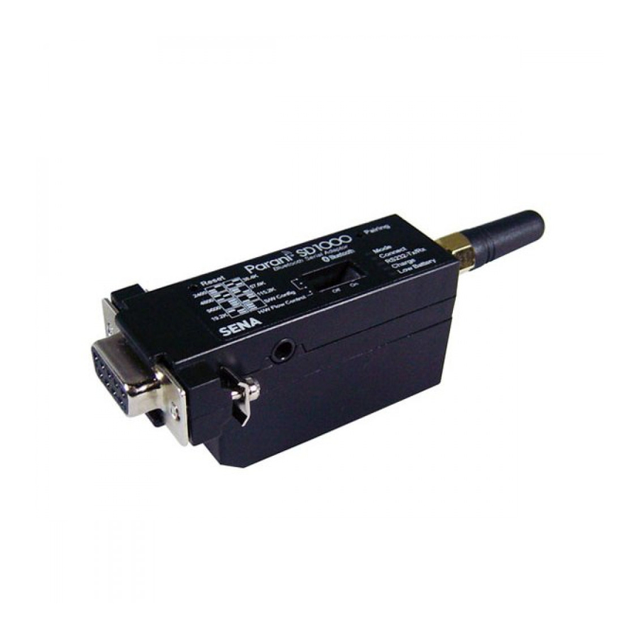 Sena PARANI-SD1000 User Manual