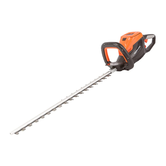 Yard force LH G60W Cordless Hedge Trimmer Manuals