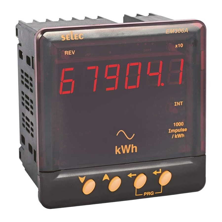 Selec EM306A - Digital Energy Meter Manual