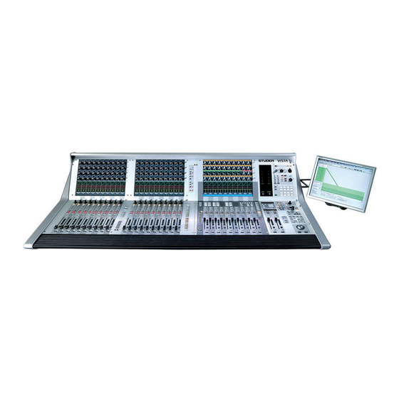 Studer Vista 5 SR Manuals