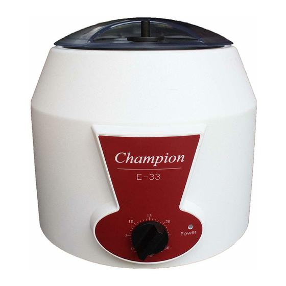 Ample Scientific Champion E-33 Series Manual
