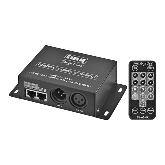 IMG STAGELINE CU-6DMX Quick Manual