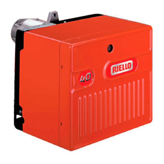 Riello G20D Installation, Use And Maintenance Instructions