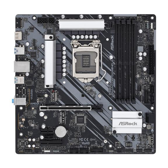 ASROCK Phantom Gaming Z590M User Manual