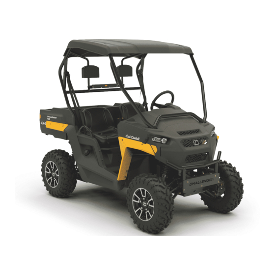 User Manuals: Cub Cadet Challenger 400 Series UTV