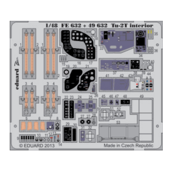 Eduard Zoom Tu-2T interior S.A. Manual
