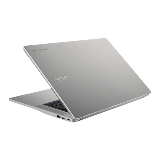 Acer Chromebook 317 17.3-inch laptop Manuals