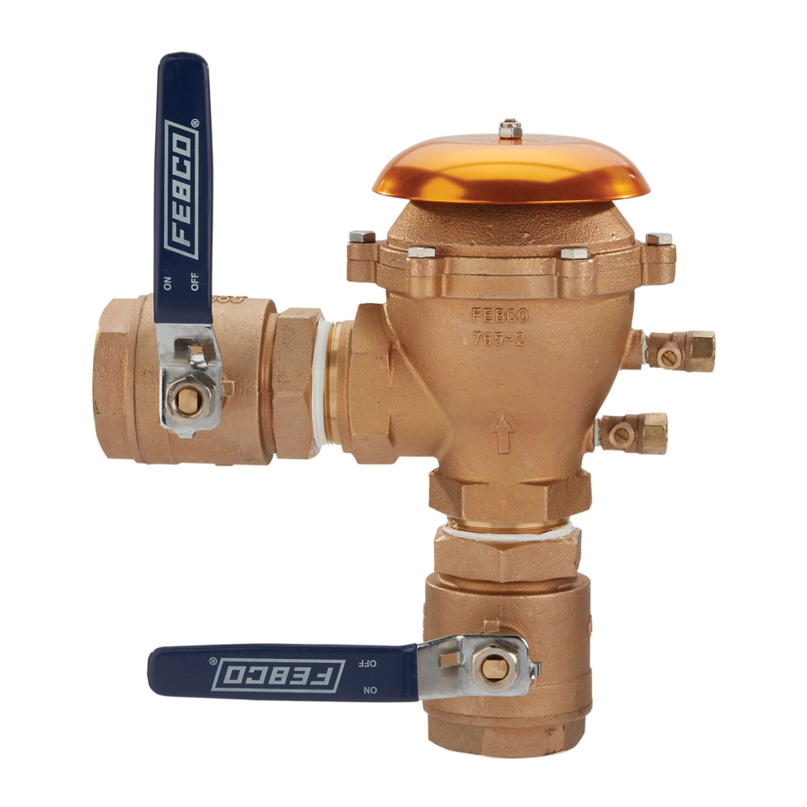 Watts FEBCO 765 Series, FBT765CBV, FBT765HBV, FBT765EBV, FBT765FBV Manual
