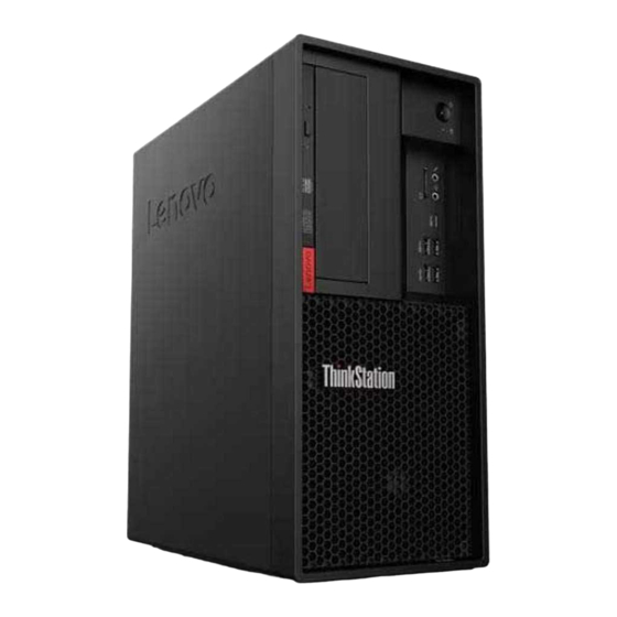 Lenovo ThinkStation P330 Setup Manual
