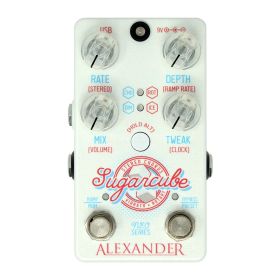 Alexander Sugarcube User Manual