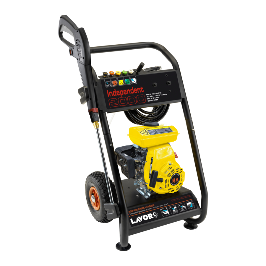 Lavorwash INDEPENDENT 2000 Cleaner Manuals