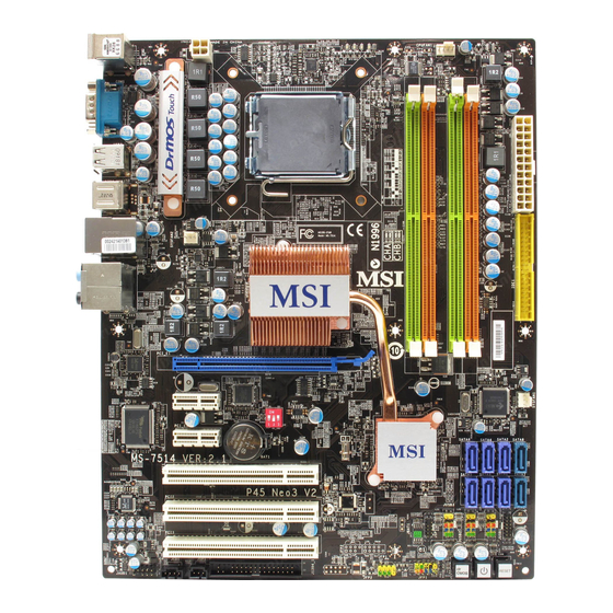 MSI P45 Neo3 V2 Series Manual