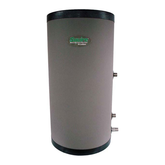 Lochinvar Squire SIT119DW Installation & Operation Manual
