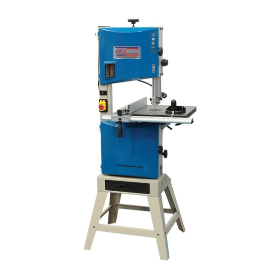 Hafco Woodmaster BP-255 Wood Band Saw Manuals