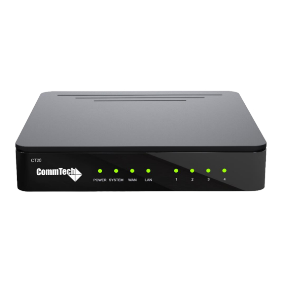 CommTech CT20 Manuals