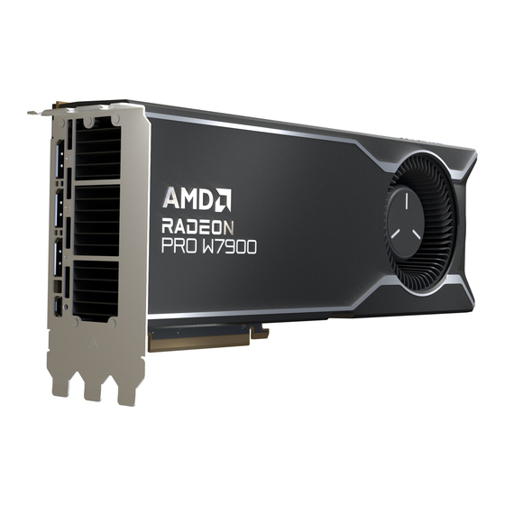 AMD RADEON PRO W7000 Series Quick Setup Manual