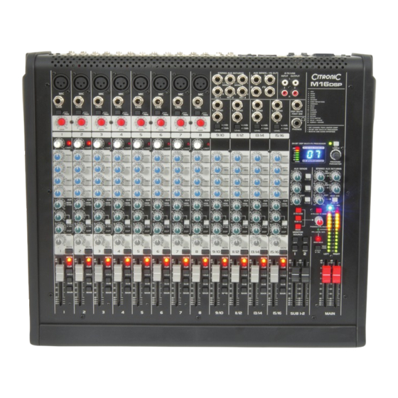 Citronic M16DSP User Manual