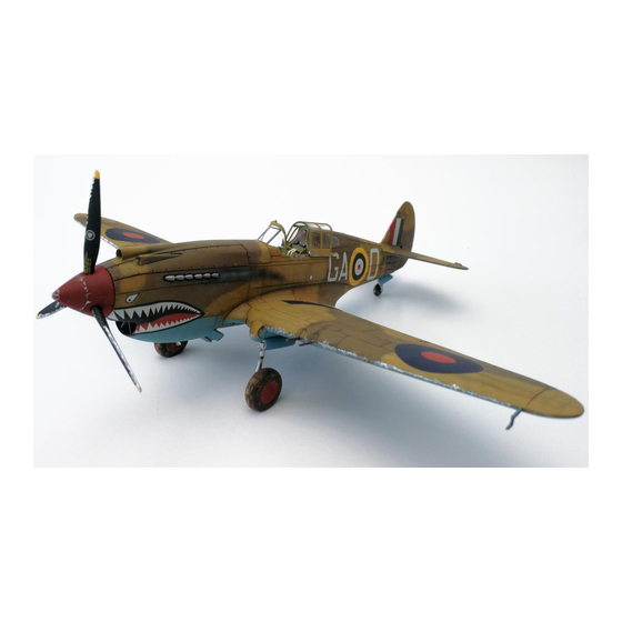 Eduard P-40B Tomahawk exterior Quick Start Manual