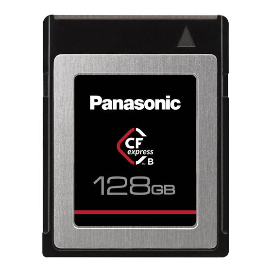 Panasonic RP-CFEX128 Operating Instructions Manual
