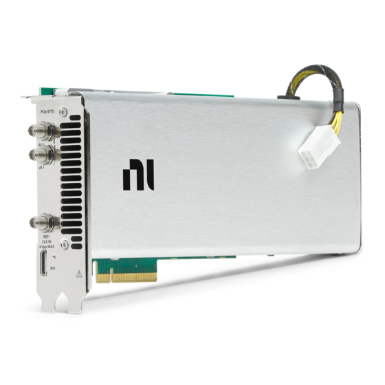 National Instruments PCIe-5775 Getting Started Manual