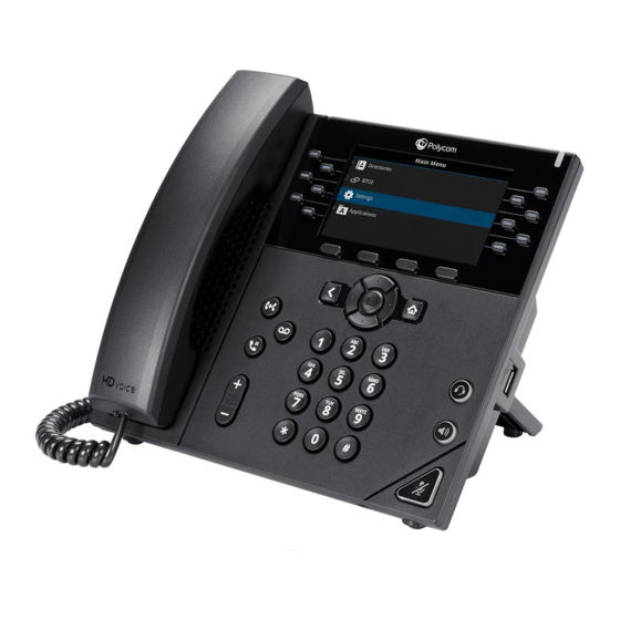 Poly VVX 350 Quick Reference Manual