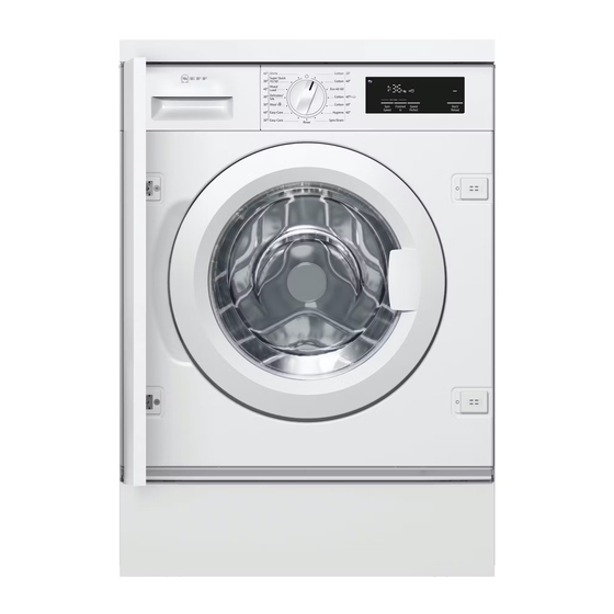 NEFF W543BX2GB User Manual And Installation Instructiions