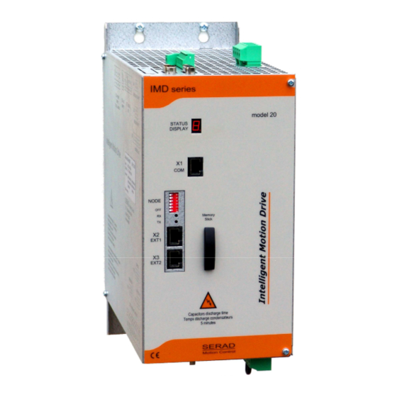 SERAD IMD 20 Series Installation Manual