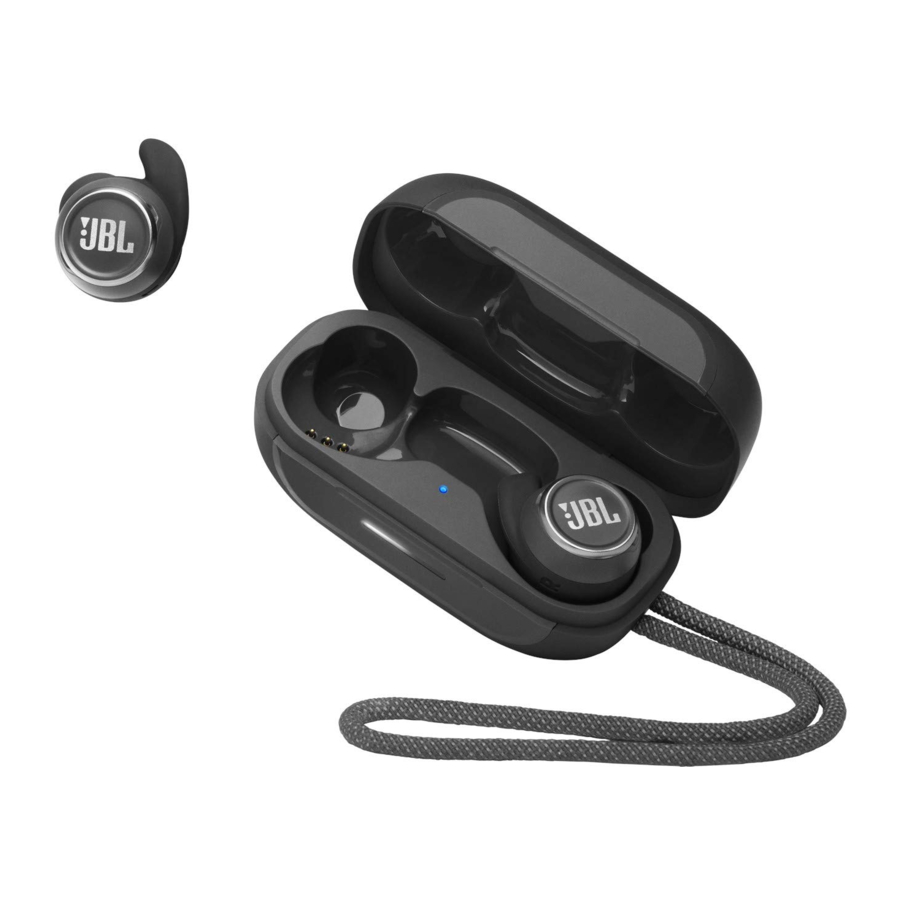 JBL Harman Reflect Mini NC - Waterproof Sport Earbuds Quick Start Guide