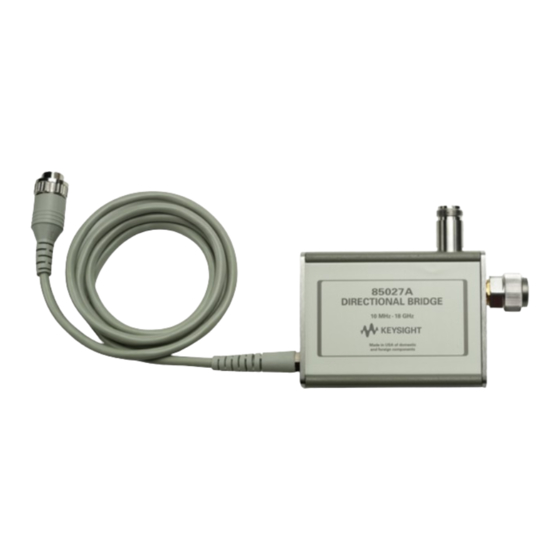 HP 85027A Operating And Service Manual