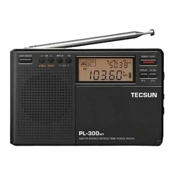 Tecsun PL-300wt Operation Manual