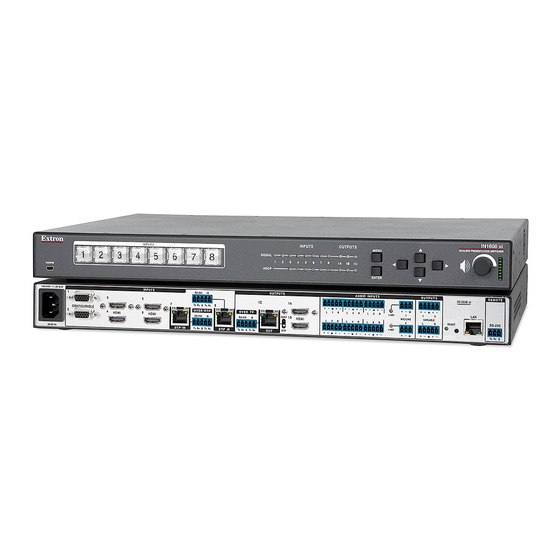 Extron electronics IN1608 xi IPCP SA with LinkLicense Manuals