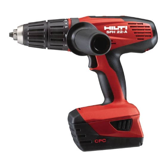 Hilti SF 22-A Manual