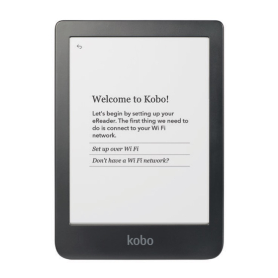 Rakuten Kobo Series Setup Instructions