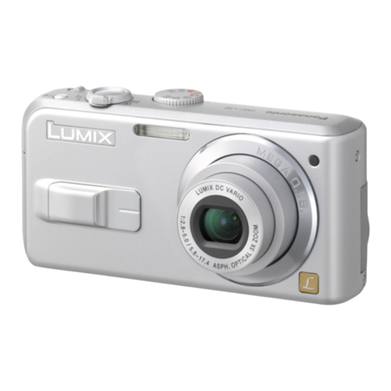 User Manuals: Panasonic LUMIX DMC-LS2PP Digital Camera