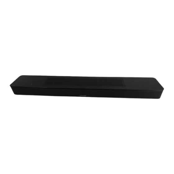 Bose SMART SOUNDBAR Manual