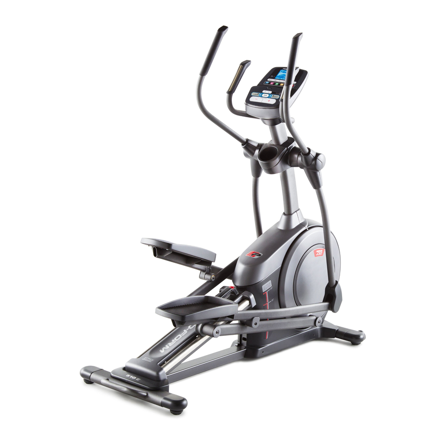 Proform elliptical 520e manual hot sale