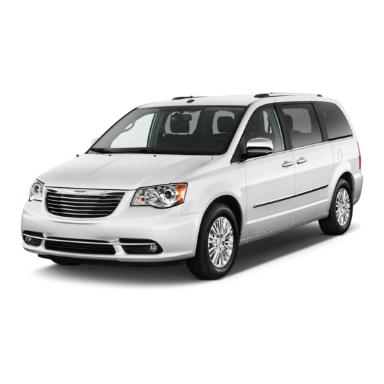 CHRYSLER 2012 TOWN & COUNTRY USER MANUAL Pdf Download ManualsLib