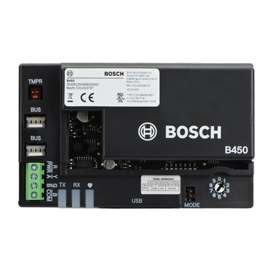 BOSCH B450 INSTALLATION OPERATION MANUAL Pdf Download ManualsLib