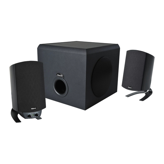 KLIPSCH PROMEDIA 2.1 WIRELESS OWNER