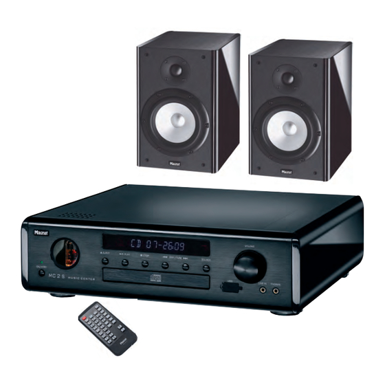 Magnat Audio MC 2 S Important Notes For Installation & Warranty Card