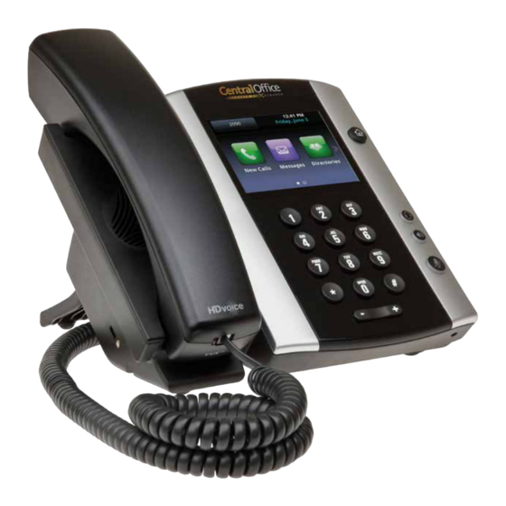 Polycom VVX 500 Basic Phone Manual
