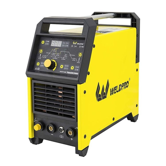 WELDPRO TIGACDC200GD Operator's Manual