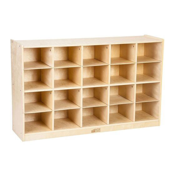 ECR 4 Kids 20 Section Storage Cabinet ELR-0426-A Assembly Instructions