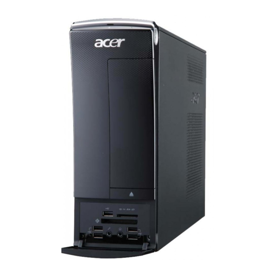 Acer Aspire X3470 Manuals