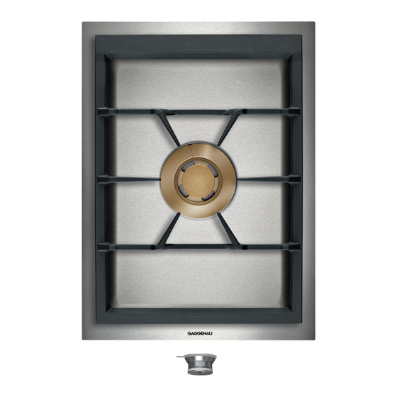 Gaggenau VG415315SG Instruction Manual