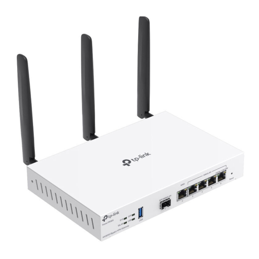 TP-Link Festa FR365 - AX3000 Gigabit VPN Router Manual
