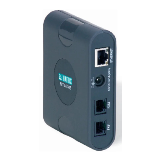 Matrix SETU ATA2S System Manual